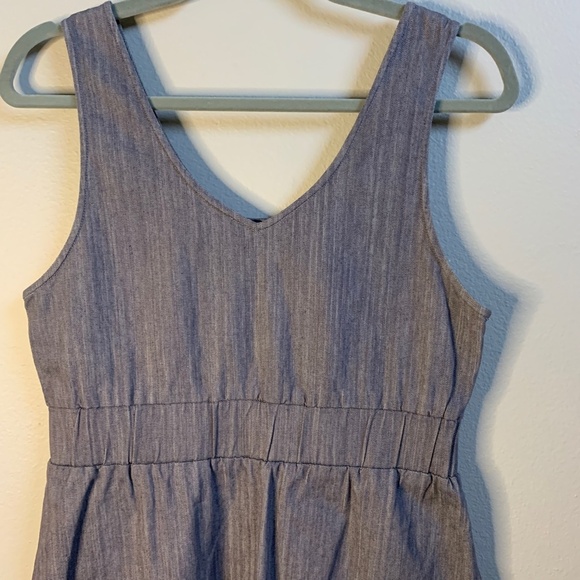 Sugarlips Sleeveless Dress S-M Denim Summer Cruise Cotton Blend Bodycon Zippers - Picture 8 of 11